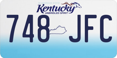 KY license plate 748JFC