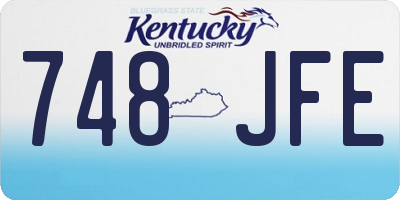 KY license plate 748JFE