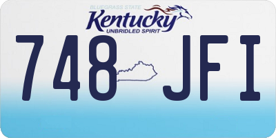KY license plate 748JFI