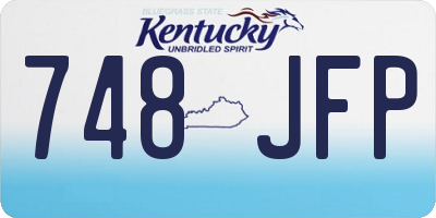 KY license plate 748JFP