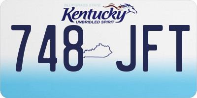 KY license plate 748JFT