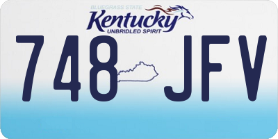 KY license plate 748JFV