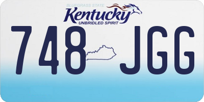 KY license plate 748JGG