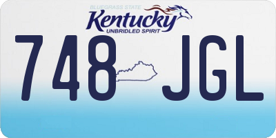 KY license plate 748JGL