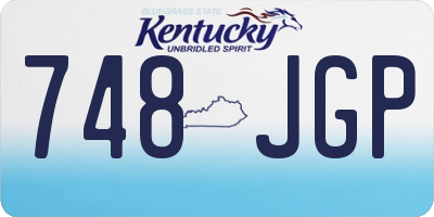 KY license plate 748JGP