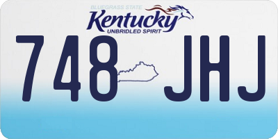 KY license plate 748JHJ
