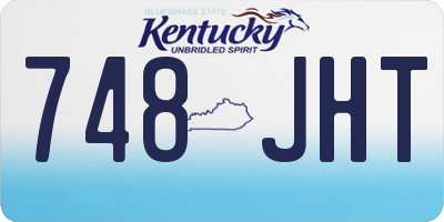 KY license plate 748JHT