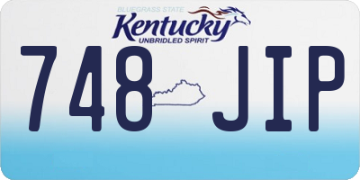 KY license plate 748JIP