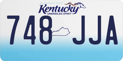 KY license plate 748JJA
