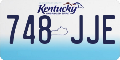 KY license plate 748JJE
