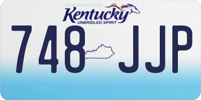 KY license plate 748JJP