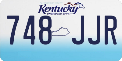 KY license plate 748JJR