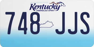 KY license plate 748JJS