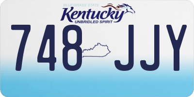 KY license plate 748JJY