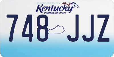 KY license plate 748JJZ