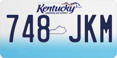 KY license plate 748JKM