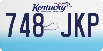 KY license plate 748JKP