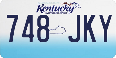 KY license plate 748JKY
