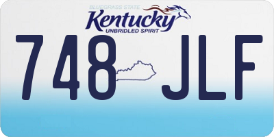 KY license plate 748JLF