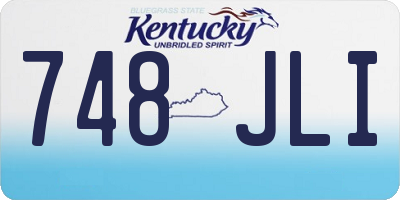KY license plate 748JLI