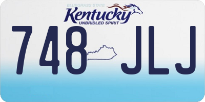 KY license plate 748JLJ