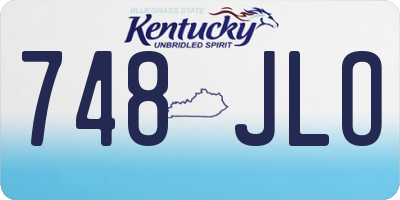 KY license plate 748JLO