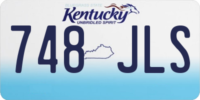 KY license plate 748JLS