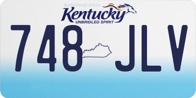 KY license plate 748JLV