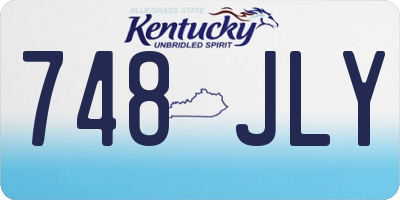 KY license plate 748JLY