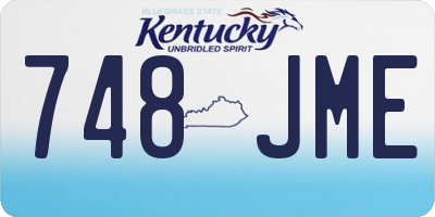 KY license plate 748JME