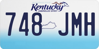 KY license plate 748JMH