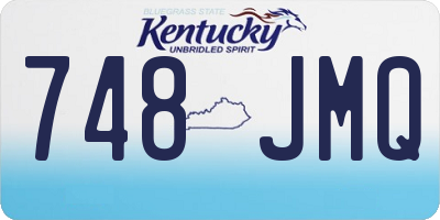 KY license plate 748JMQ