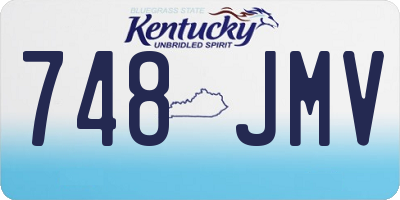 KY license plate 748JMV