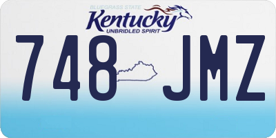 KY license plate 748JMZ
