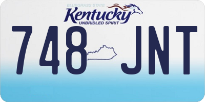 KY license plate 748JNT