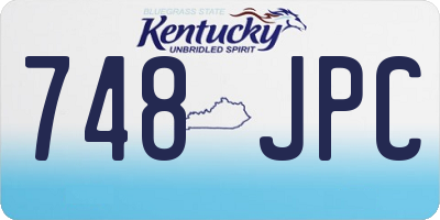 KY license plate 748JPC