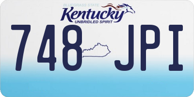 KY license plate 748JPI
