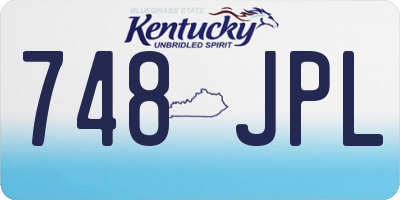 KY license plate 748JPL