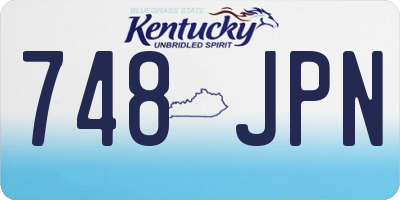 KY license plate 748JPN