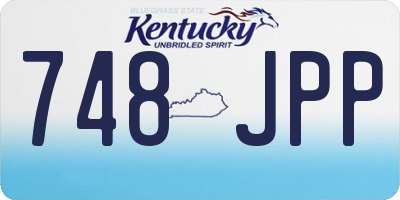 KY license plate 748JPP