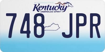 KY license plate 748JPR