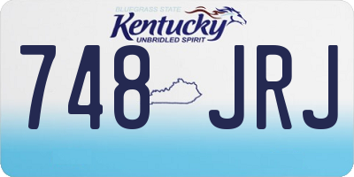 KY license plate 748JRJ