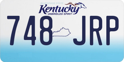 KY license plate 748JRP