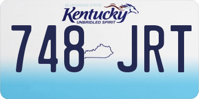 KY license plate 748JRT
