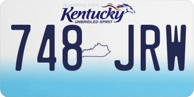 KY license plate 748JRW
