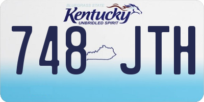 KY license plate 748JTH
