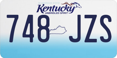 KY license plate 748JZS