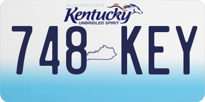 KY license plate 748KEY