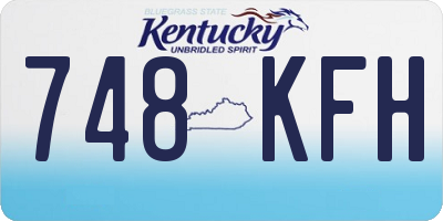 KY license plate 748KFH