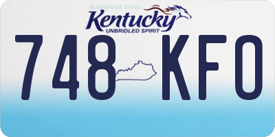 KY license plate 748KFO